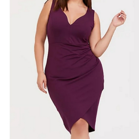 ponte bodycon dress